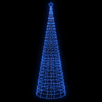 LED Christmas Tree with Spikes 500 cm 1534 LEDs Blue Steel