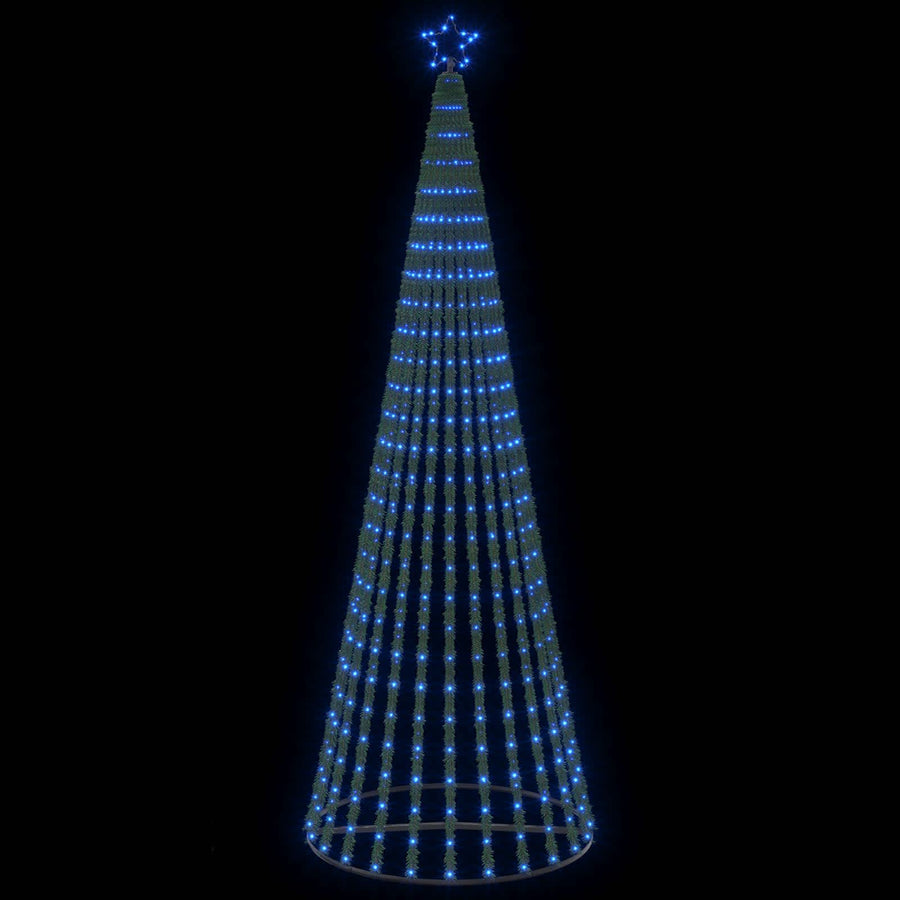 LED Christmas Tree 250 cm 475 LEDs Blue Steel Black