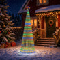 LED Christmas Tree 250 cm 475 LEDs Multicolour Steel Black
