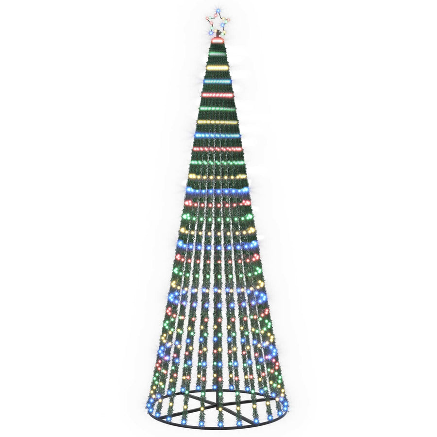 LED Christmas Tree 250 cm 475 LEDs Multicolour Steel Black
