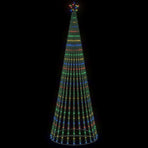 LED Christmas Tree 300 cm 668 LEDs Multicolour Steel Black
