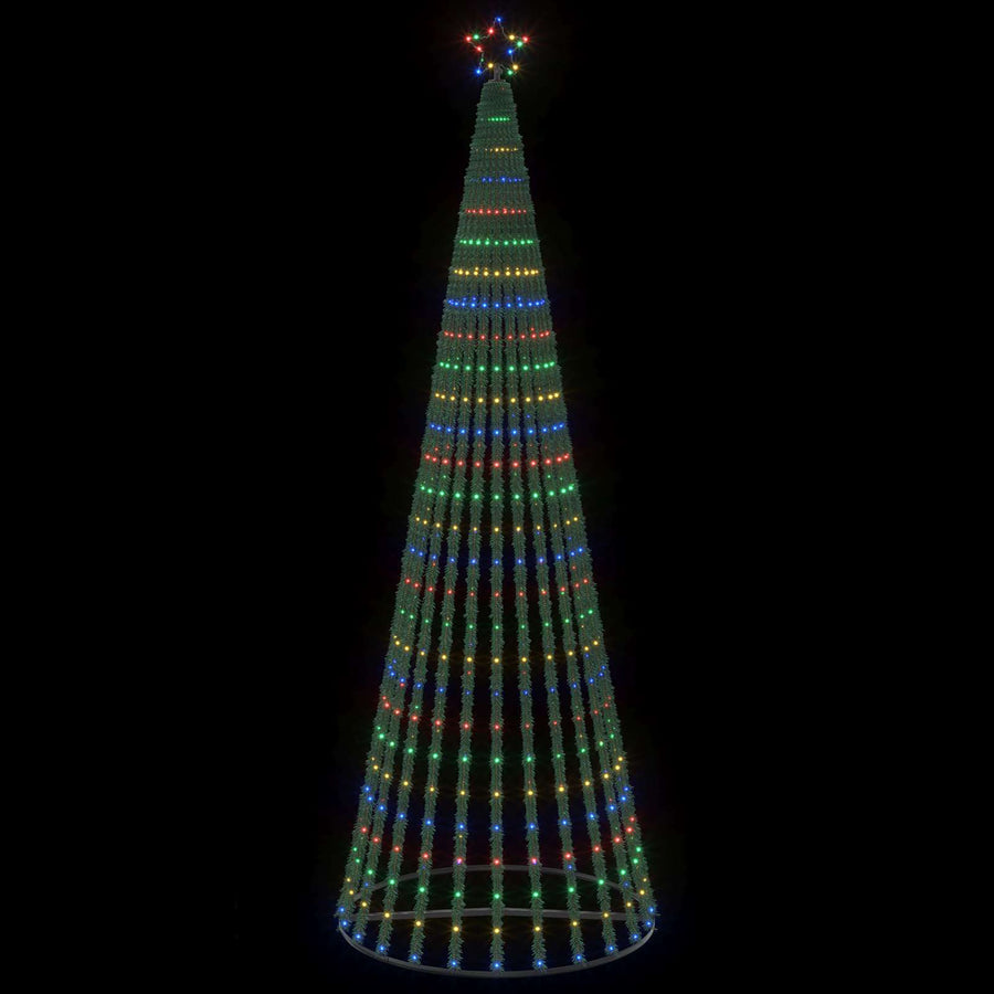 LED Christmas Tree 300 cm 668 LEDs Multicolour Steel Black