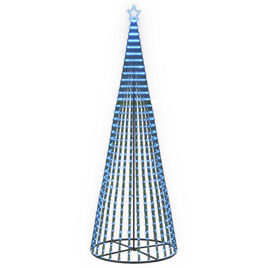 LED Christmas Tree 400 cm 1028 LEDs Blue Steel Black