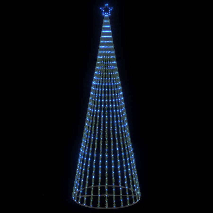LED Christmas Tree 400 cm 1028 LEDs Blue Steel Black