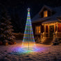 LED Christmas Tree 400 cm 1028 LEDs Multicolour Steel Black