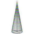 LED Christmas Tree 400 cm 1028 LEDs Multicolour Steel Black