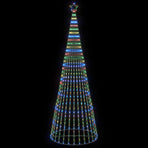 LED Christmas Tree 400 cm 1028 LEDs Multicolour Steel Black