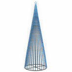 LED Christmas Tree 500 cm 1524 LEDs Blue Steel Black