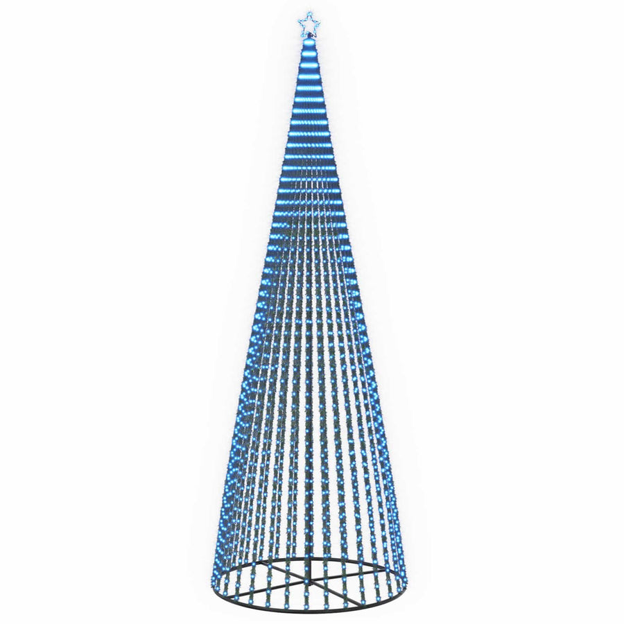 LED Christmas Tree 500 cm 1524 LEDs Blue Steel Black