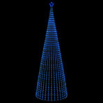 LED Christmas Tree 500 cm 1524 LEDs Blue Steel Black