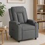Recliner Chair Dark Grey 75 x 95 x 100 cm Fabric