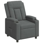 Recliner Chair Dark Grey 75 x 95 x 100 cm Fabric