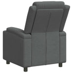 Recliner Chair Dark Grey 75 x 95 x 100 cm Fabric