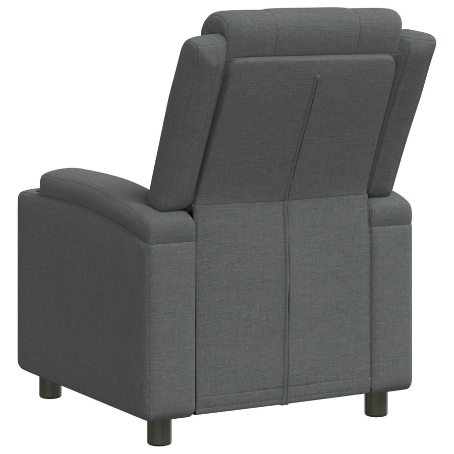 Recliner Chair Dark Grey 75 x 95 x 100 cm Fabric