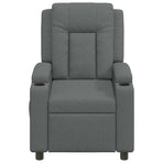 Recliner Chair Dark Grey 75 x 95 x 100 cm Fabric