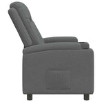 Recliner Chair Dark Grey 75 x 95 x 100 cm Fabric