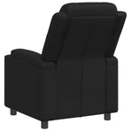 Recliner Chair Black 75 x 93 x 98 cm Fabric