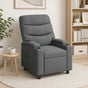 Recliner Chair Dark Grey 75 x 93 x 102 cm Fabric