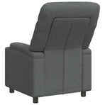 Recliner Chair Dark Grey 75 x 93 x 102 cm Fabric