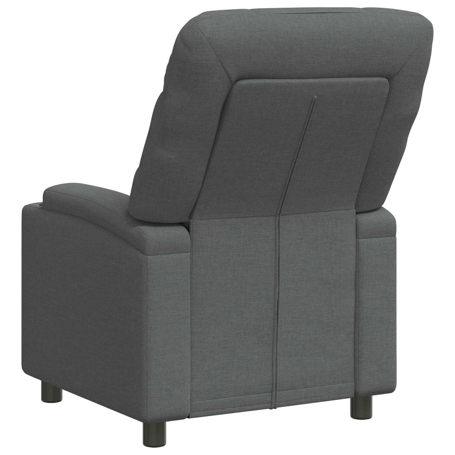 Recliner Chair Dark Grey 75 x 93 x 102 cm Fabric