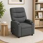 Recliner Massage Chair Dark Grey 75 x 93 x 102 cm Fabric