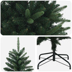 Artificial Hinged Christmas Tree 180 cm PE and PVC Green