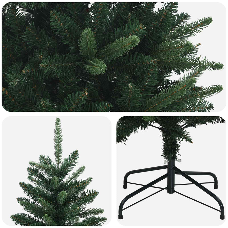 Artificial Hinged Christmas Tree 180 cm PE and PVC Green