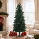 Artificial Hinged Christmas Tree 180 cm PE and PVC Green