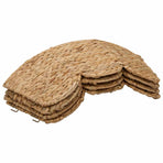 Christmas Tree Collar Round Natural Ø 60 x 22 cm Water hyacinth