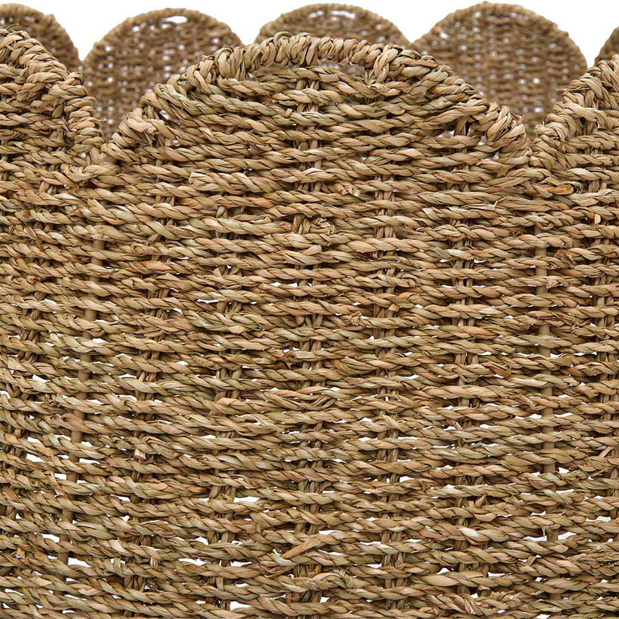 Christmas Tree Collar Round Natural Ø 60 x 22 cm Seagrass