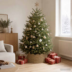 Christmas Tree Collar Round Natural Ø 60 x 22 cm Seagrass