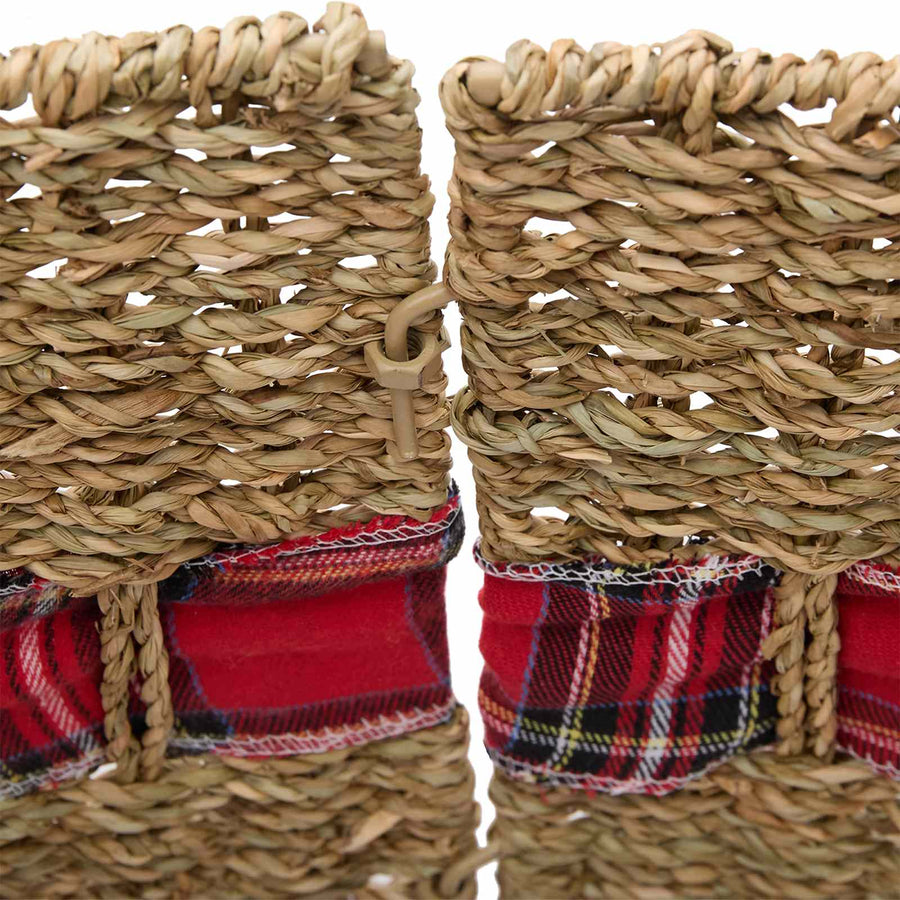 Christmas Tree Collar Round Natural Ø 60 x 22 cm Seagrass