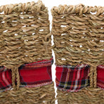 Christmas Tree Collar Round Natural Ø 75 x 25 cm Seagrass