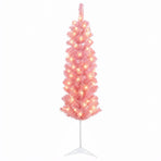 Artificial Slim Christmas Tree 120 cm 150 LEDs Warm White