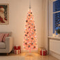 Artificial Slim Christmas Tree with Bauble 210 cm 300 LEDs
