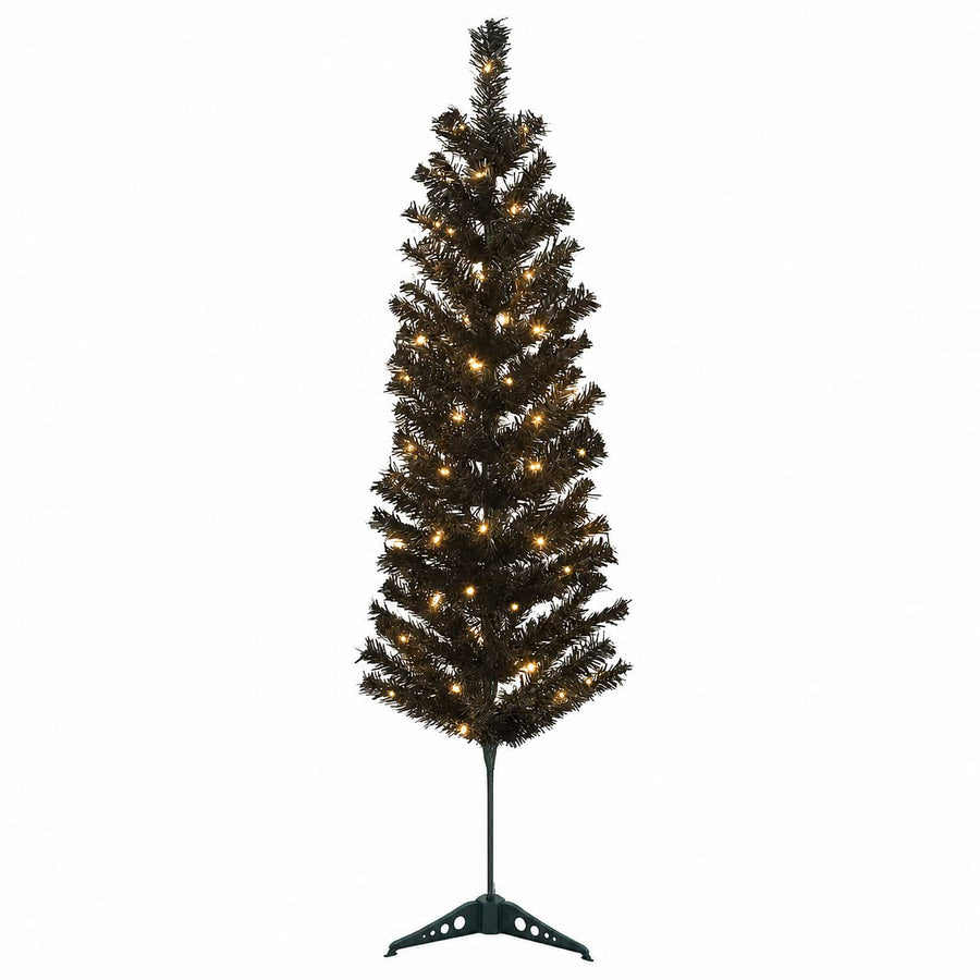 Artificial Slim Christmas Tree 120 cm 150 LEDs Warm White