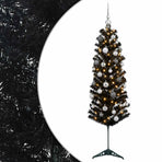 Artificial Slim Christmas Tree with Bauble 120 cm 150 LEDs