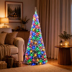 Pop-up LED Christmas Tree 120 cm 50 LEDs PVC Green and white
