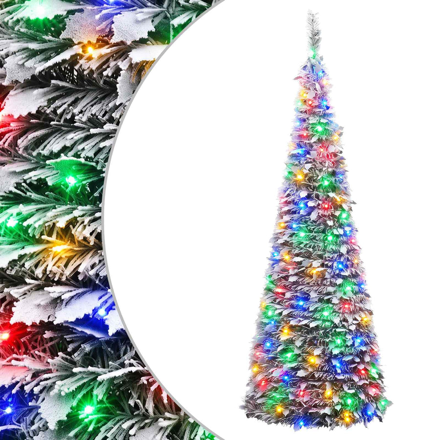 Pop-up LED Christmas Tree 120 cm 50 LEDs PVC Green and white