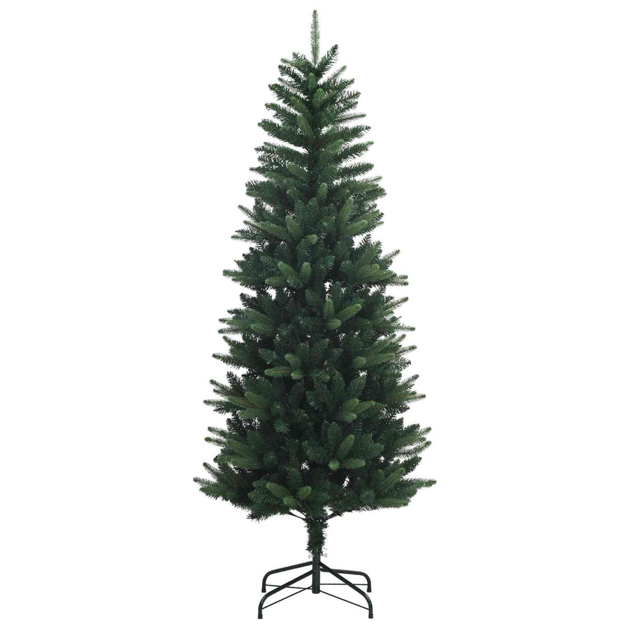 Artificial Hinged Christmas Tree with Baubles 150 cm 150 LEDs