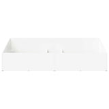 Bed Surround for Adjustable Bed Base White 90 x 190 cm - Top-Down View