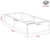 Bed Surround for Adjustable Bed Base White 90 x 190 cm - Close-Up Angle