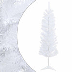 Artificial Slim Christmas Tree 120 cm PVC and Steel White
