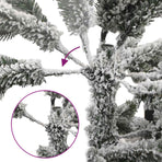 Artificial Slim Christmas Tree 150 cm PVC and Steel White