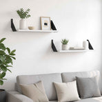 Wall Shelves 2 pcs White 50 x 20 x 17 cm