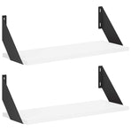 Wall Shelves 2 pcs White 50 x 20 x 17 cm