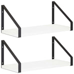 Wall Shelves 2 pcs White 35 x 16 x 15.5 cm