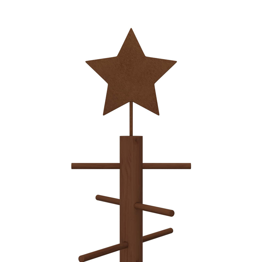 Wooden Christmas Tree 75 cm Bamboo and solid pine wood