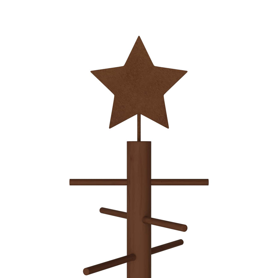 Wooden Christmas Tree 125 cm Bamboo and solid pine wood