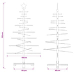 Wooden Christmas Tree 125 cm Bamboo and solid pine wood